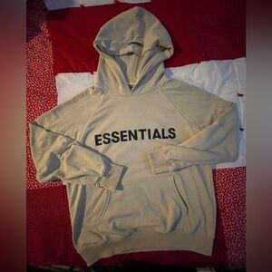 FEAR OF GOD- Essentials- Authentic Beige Hoodie Men’s Small